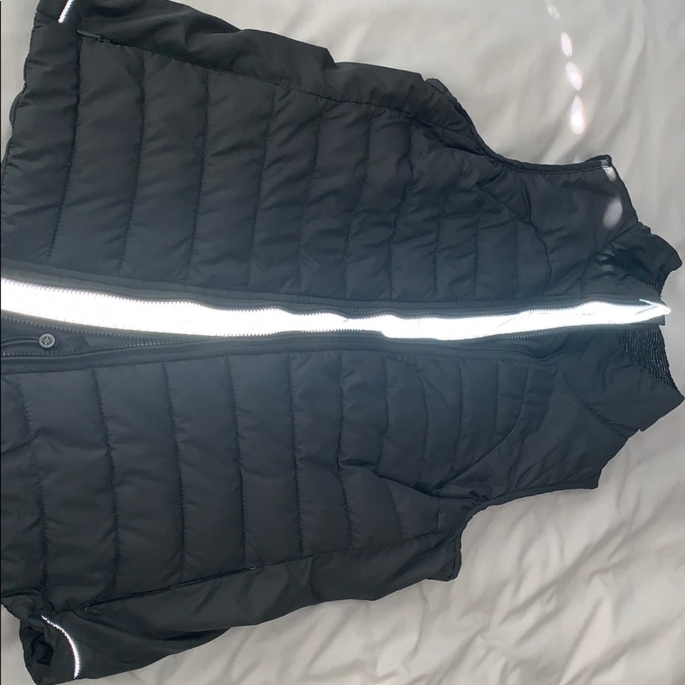Grey and reflective vest